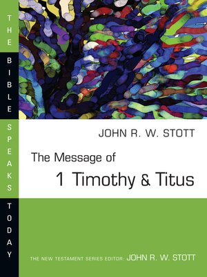 cover image of The Message of 1 Timothy and Titus